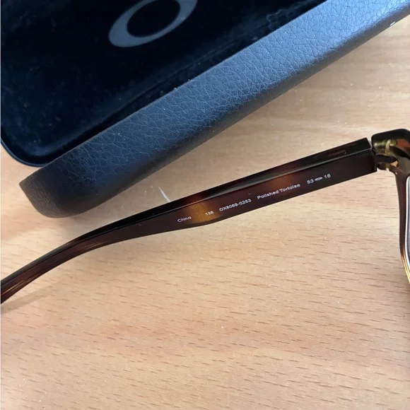 Oakley Fenceline Tortoiseshell Rectangular Glasses - Brown/Black - Picture 4 of 5